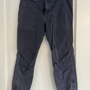 Nili Lotan Cropped French Military Pant - Navy Size 8